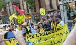 La 1a Marxa per l'Educació Pública arriba a Barcelona FOTO: USTEC