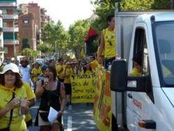 La 1a Marxa per l'Educació Pública arriba a Barcelona FOTO: USTEC