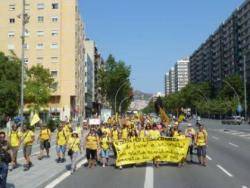 La 1a Marxa per l'Educació Pública arriba a Barcelona FOTO: USTEC