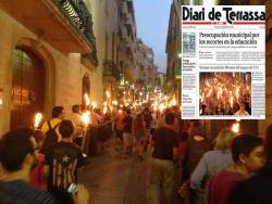 Marxa de torxes a Terrassa per recordar els defensors de la terra i la independència