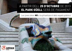 Oposoició d'ARRAN al tancament del Park Güell