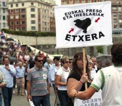 Manifestacio per demanar que els presoners bascos tornin a casa