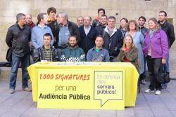 1000 signatures per una audièncoa pública sobre serveis pública