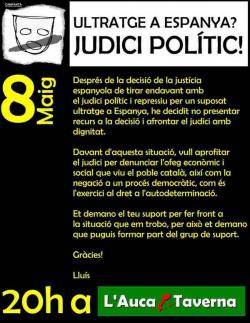 Cartell de la campanya a favor de Suñé