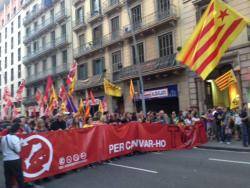 La marxa pel carres Pelai "independència per canviar-ho tot"