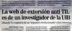 Titular i informació difamatòria a "El Mundo"