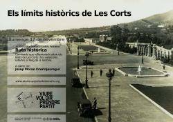 Cartell de la ruta històrica per Les Corts de Barcelona