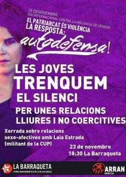 Actes en motiu del 25-N a Gràcia