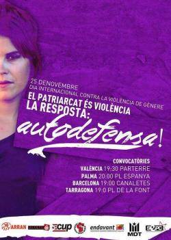 Cartell unitari de l'Esquerra Independentista en motiu del 25-N