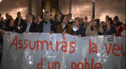 Concentració de solidaritat amb els treballadors a Barcelona