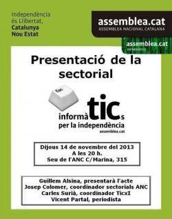 Cartell de presentació "Informàtics per la Independència"