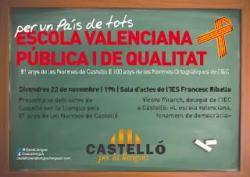 Cartells dels actes de commemoració dels 81 anys de les Normes de Castelló