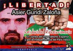 Campanya per la llibertat d'Asier Guridi detingut en unes condicions infrahumanes pel govern de Veneçuela