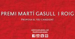 El 29 d'octubre es lliurarà el Premi Martí Gasull i Roig