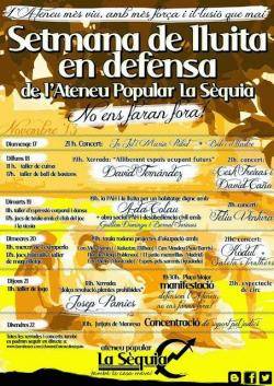 Cartell de la setmana reivindicativa en defensa de l'Ateneu