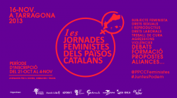 Cartell de les Primeres Jornades Feministes dels Països Catalans