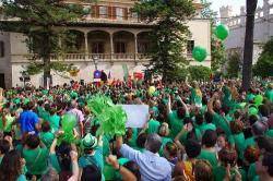 Una de les darreres concentracions de docents a Palma