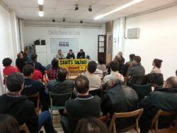Acte de solidaritat amb els treballadors de Panrico a Sants