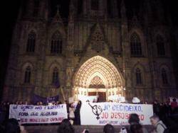 Concentració a la Sagrada Família