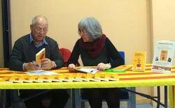 Carles Castellanos i Anna Porquet a la presentació de Martorelles
