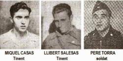 Tres dels combatents ex Pirinencs morts en l'ofensiva  dels alpins en la zona de Santa Orosia entre juny i juliol de 1937
