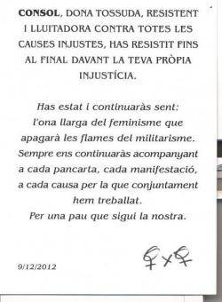 Poema dedicat a la Consol Casals publicat a Ca la Dona