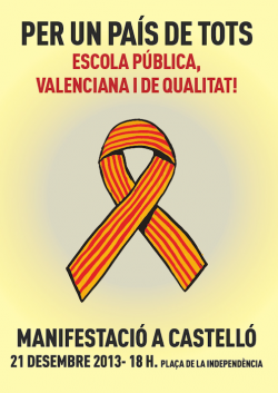 Manifestació a Castelló de la Plana
