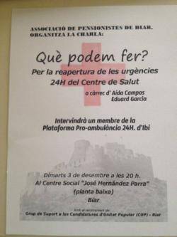 El cartell que va haver de ser modificat