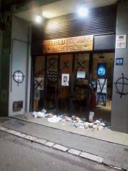 Atac feixista a l'Ateneu Popular de Sitges