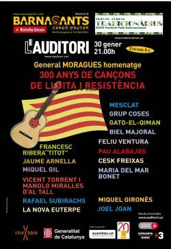 Demà tocaran entre d'altres Francesc Ribera "Titot", Cesk Freixas i Miquel Gil al primer concert organitzat pel Tricentenari