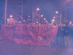 4a Jornada de protestes contra l'augment de les tarifes als Transport Públics