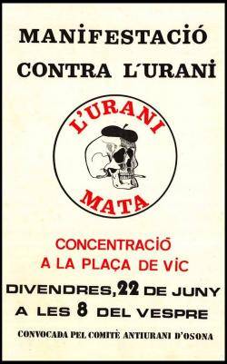 1979 Es constitueix a Vic el Comitè Antiurani d'Osona