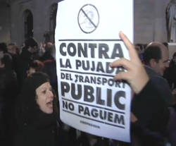 3a jornada de protestes contra l'augment de tarifes del transport públic