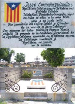 Imatge de la tomba de Josep Conanglada