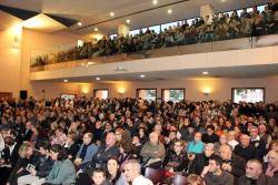 Gran assistència al comiat de Jordi Canal.  FOTO: CUP Mataró