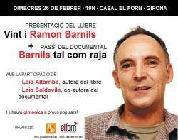 Demà es presenta el llibreVint i Barnils i el documental Barnils tal com raja al casal independentista El Forn de Girona