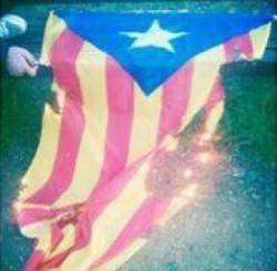 Van robar una estelada, la van cremar i  ho van penjar al facebook