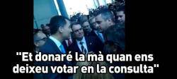 Un empresari independentista al príncep espanyol: "Et donaré la mà quan ens deixeu votar en la consulta"