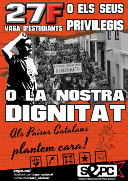 Plantem cara: o els seus privilegis o la nostra dignitat!