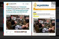 L'oposició veneçolana ha utilitzat fotografies de protestes de Xile per denunciar la repressió del govern de Veneçuela