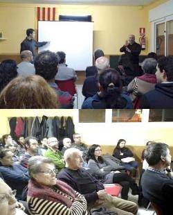 Un acte a Mataró explica el procés independentista al col·lectiu de les persones sordes