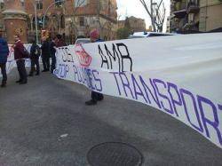 Protestes a l'Hopsital de Sant Pau