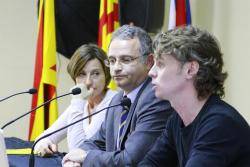 Carme Forcadell, Ricard Gené i Àlex Ribó