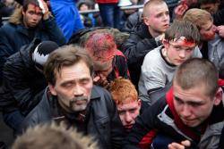 Manifestants anti-russos ferits a Kharkiv