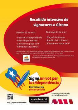 Signa un Vot per la independència a Girona