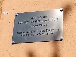 Emotiu acte d'homenatge a Daniel Cardona a Sant Just Desvern