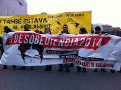 capçalera de la manifestació