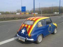 Alguns dels participants a la manifestació han anat penjant fotografies durant el seu viatge cap a Brussel·les