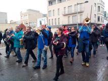 Músics a la manifestació de la PDE