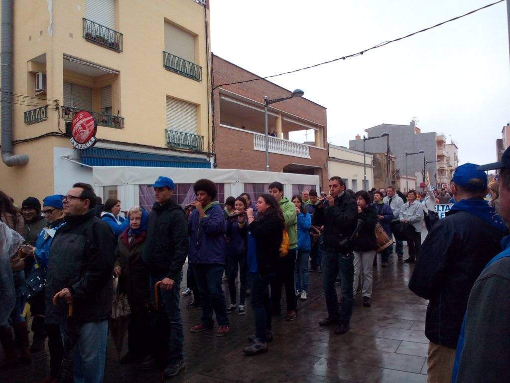 Dolçainers a la manifestació de la PDE